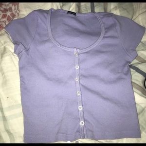 Brandy Melville purple Zelly top